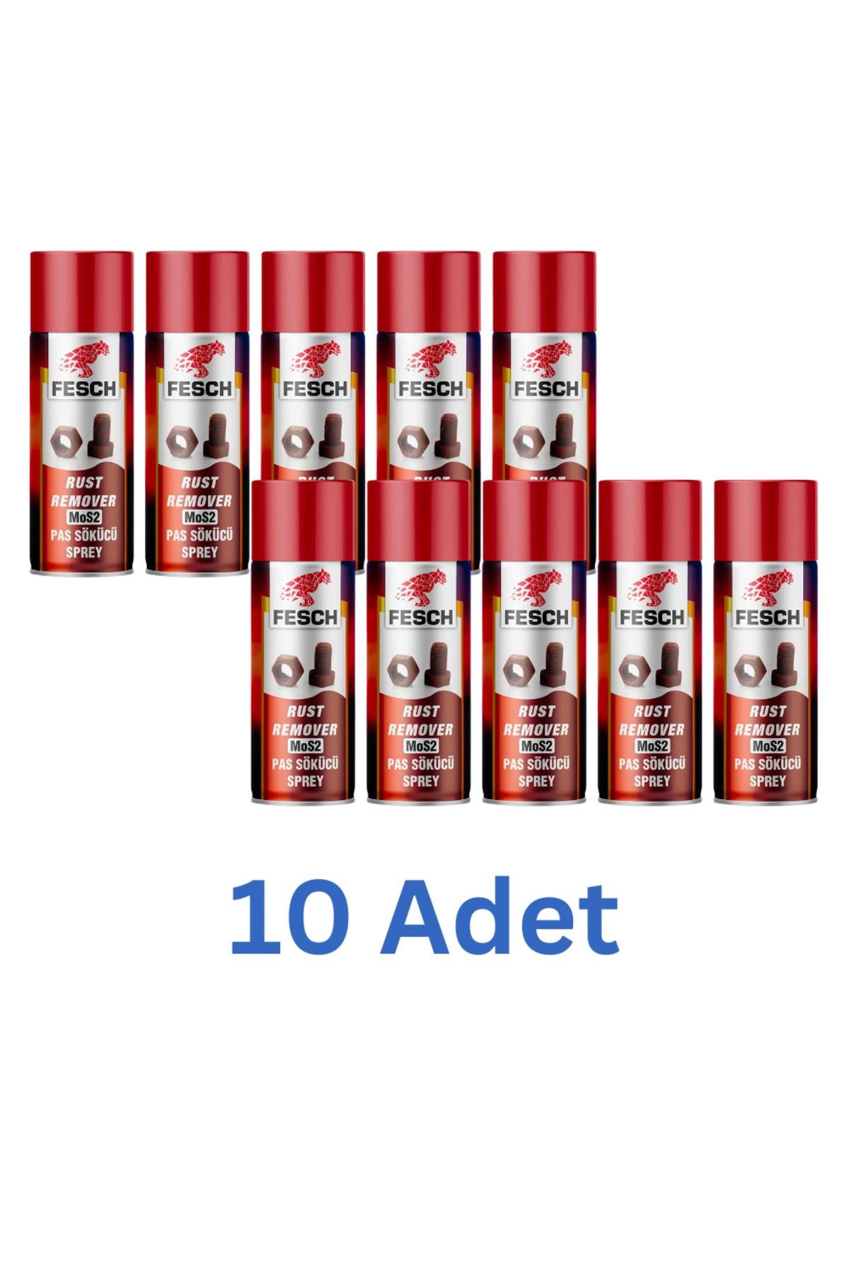 Pas Sökücü Sprey – 400 ml, Hızlı ve Etkili Pas Temizleme - 10 ADET Pas Sökücü Sprey – 400 ml, Hızlı ve Etkili Pas Temizleme - 10 ADET